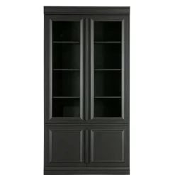 Sale Wohnen Vintage Vitrinenschrank in Schwarz - Graddos
