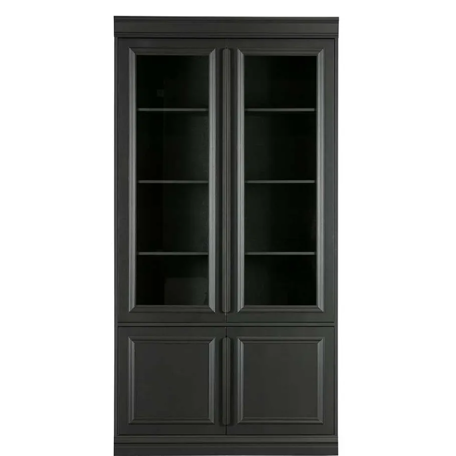 Sale Wohnen Vintage Vitrinenschrank in Schwarz - Graddos