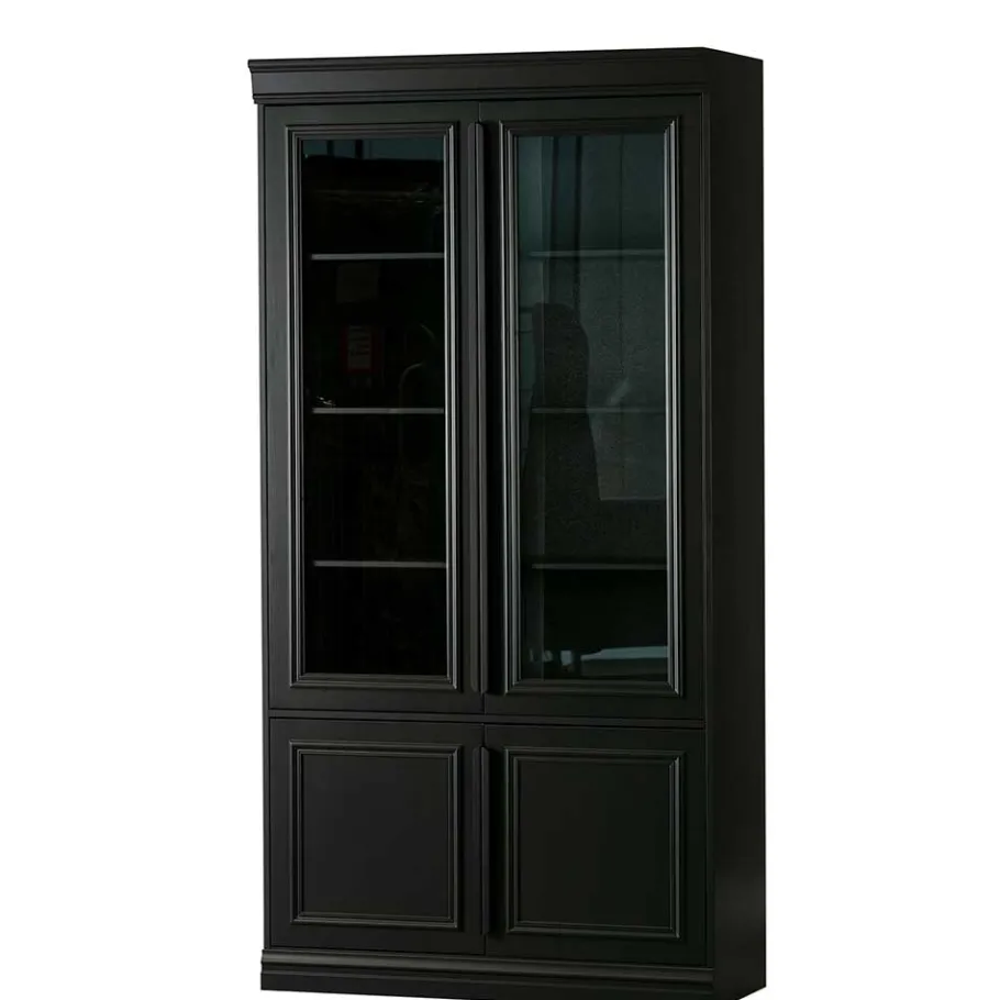 Sale Wohnen Vintage Vitrinenschrank in Schwarz - Graddos