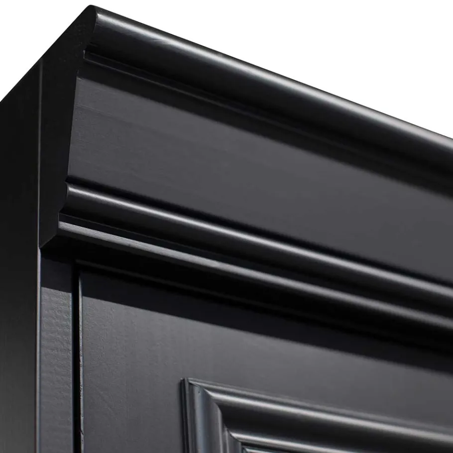 Sale Wohnen Vintage Vitrinenschrank in Schwarz - Graddos