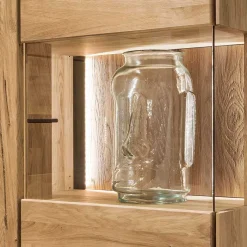 Hot Wohnen Vitrine aus Wildeiche geölt - Slaraduva
