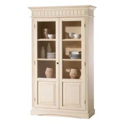New Wohnen Vitrine Kulyna in Creme Vintage