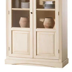 New Wohnen Vitrine Kulyna in Creme Vintage