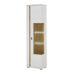 Online Wohnen Vitrine mit LED Licht und Metallgriff - Racelyn