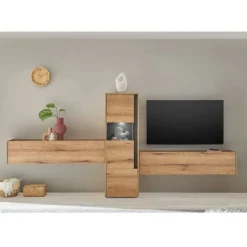 Wohnen Vitrine und Hängeschränke Set - Colomania (dreiteilig)