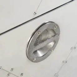 Best Wohnen Vitrinenschrank Pilot in Alufarben