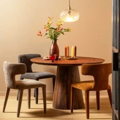 Wohnen Voll gepolsterte Stühle in Braun - Crespian (2er Set)