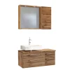 Hot Wohnen Wand Badmöbel-Set in Holz - Userina I (dreiteilig)