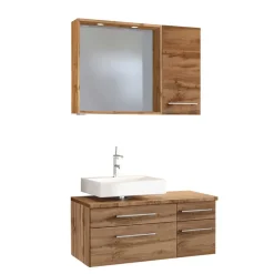 Hot Wohnen Wand Badmöbel-Set in Holz - Userina I (dreiteilig)