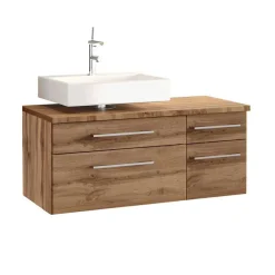 Hot Wohnen Wand Badmöbel-Set in Holz - Userina I (dreiteilig)