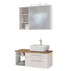 Clearance Wohnen Wand Waschbeckenschrank Set 90cm - Enwicos (dreiteilig)