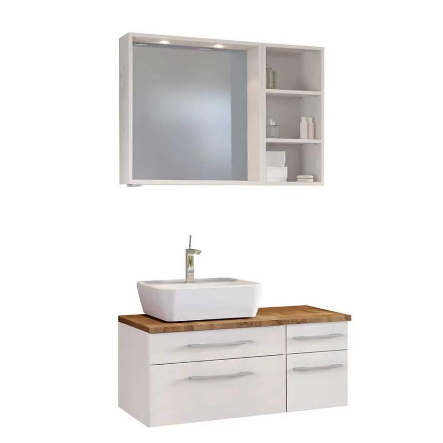 Discount Wohnen Wand Waschtisch Komplettset - Enwicos II (dreiteilig)