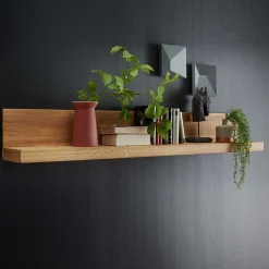 New Wohnen Wandboard aus geöltem Wildeiche Massivholz - Loitons