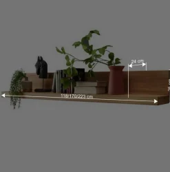 New Wohnen Wandboard aus geöltem Wildeiche Massivholz - Loitons