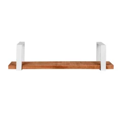 Discount Wohnen Wandboard aus Mangoholz & Metall Weiß - Siza