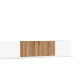 Outlet Wohnen Wandboard in Weiß mit Eiche Bianco - Miloris