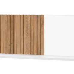 Outlet Wohnen Wandboard in Weiß mit Eiche Bianco - Miloris