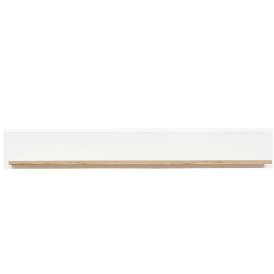 New Wohnen Wandboard in Weiß und Wildeiche Optik - Niam