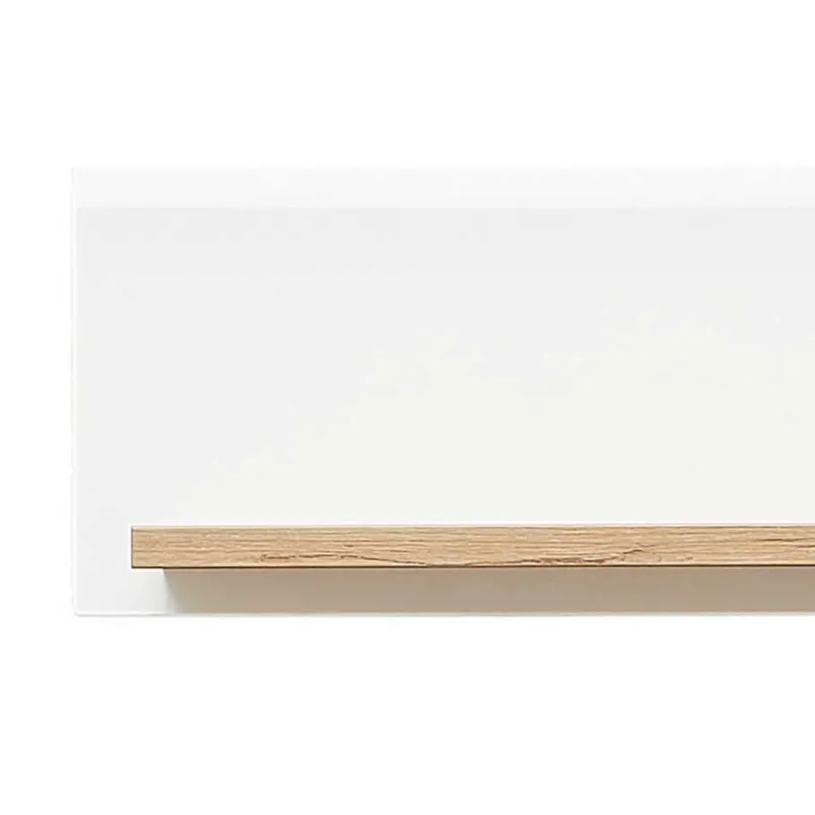 New Wohnen Wandboard in Weiß und Wildeiche Optik - Niam