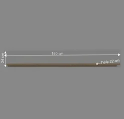 New Wohnen Wandboard in Weiß und Wildeiche Optik - Niam