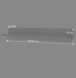 Online Wohnen Wandboard mit LED Beleuchtung - Tirol