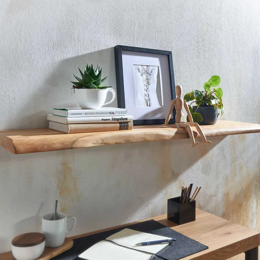 Online Wohnen Wandboard mit Naturkante in 6 Breiten - Elmin