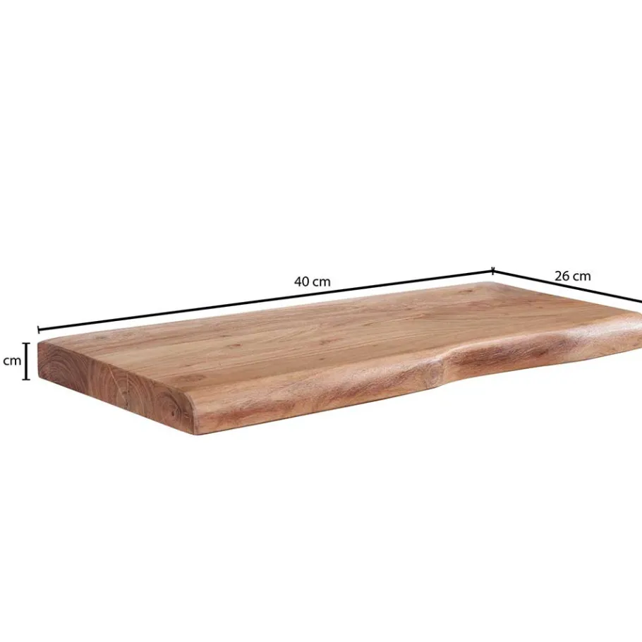 Online Wohnen Wandboard mit Naturkante in 6 Breiten - Elmin