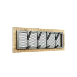 Sale Wohnen Wandgarderobe aus Metall in Schwarzgrau - Askim