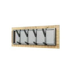 Sale Wohnen Wandgarderobe aus Metall in Schwarzgrau - Askim