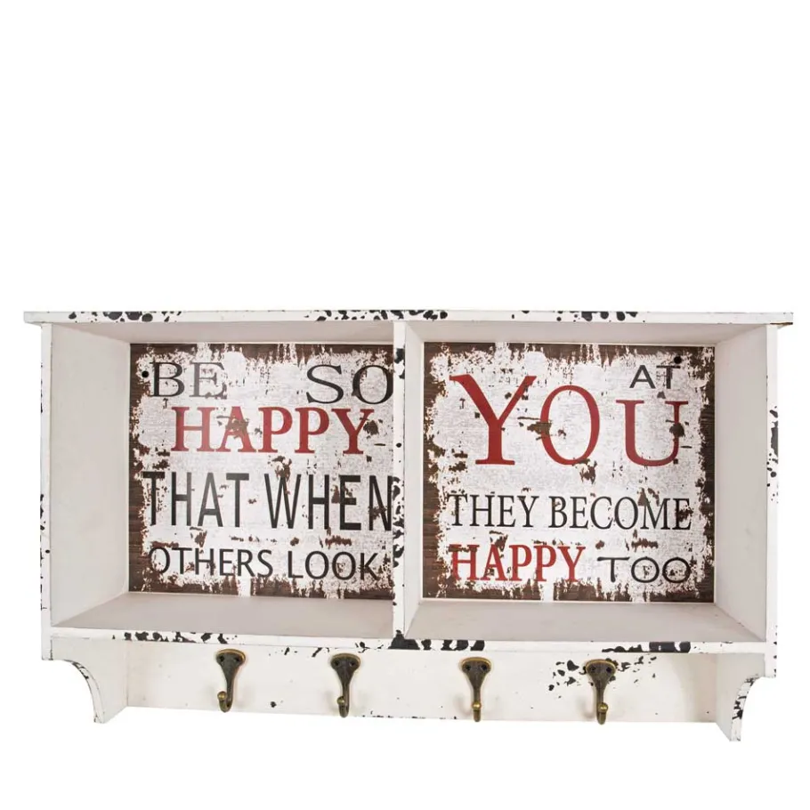 Clearance Wohnen Wandgarderobe Esther im Shabby Chic Look