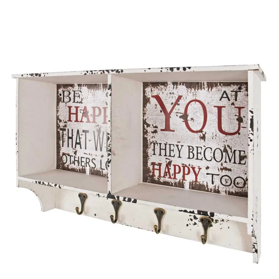 Clearance Wohnen Wandgarderobe Esther im Shabby Chic Look