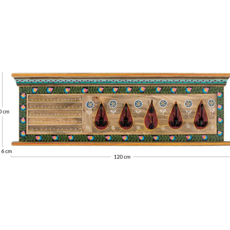 Best Wohnen Wandgarderobe handbemalt - Vareza