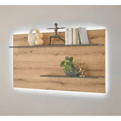 Best Wohnen Wandregal-Paneel und TV-Lowboard Set - Colomania (zweiteilig)
