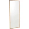 Clearance Wohnen Wandspiegel in White Wash Holzoptik - Vaxos