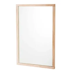 Clearance Wohnen Wandspiegel in White Wash Holzoptik - Vaxos