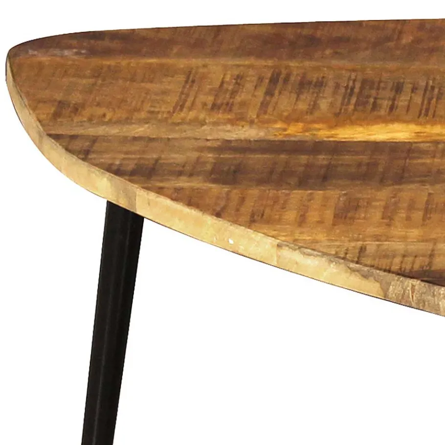 Wohnen Wankelform Couchtisch 80x47x80 cm - Evradon