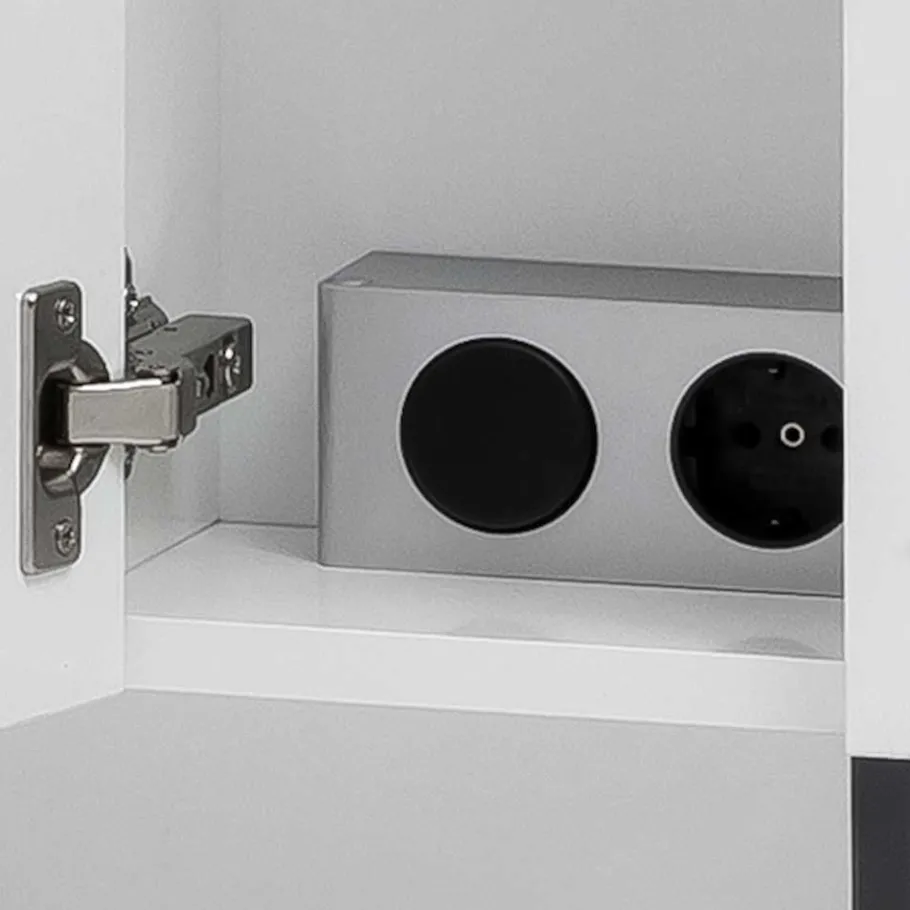 Clearance Wohnen Waschbeckenschrank mit Spiegelschrank Set - Ismilav (zweiteilig)