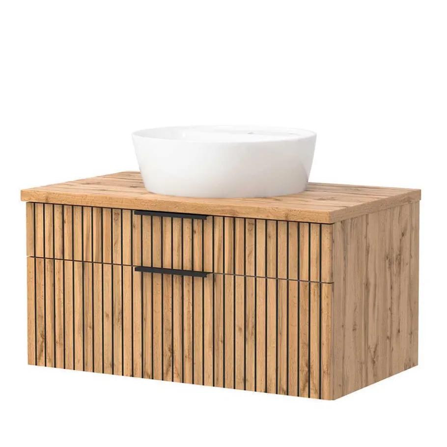 Clearance Wohnen Waschkonsole & Spiegelschrank & Unterschrank - Crystoga II (dreiteilig)