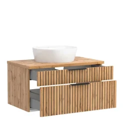 Clearance Wohnen Waschkonsole & Spiegelschrank & Unterschrank - Crystoga II (dreiteilig)