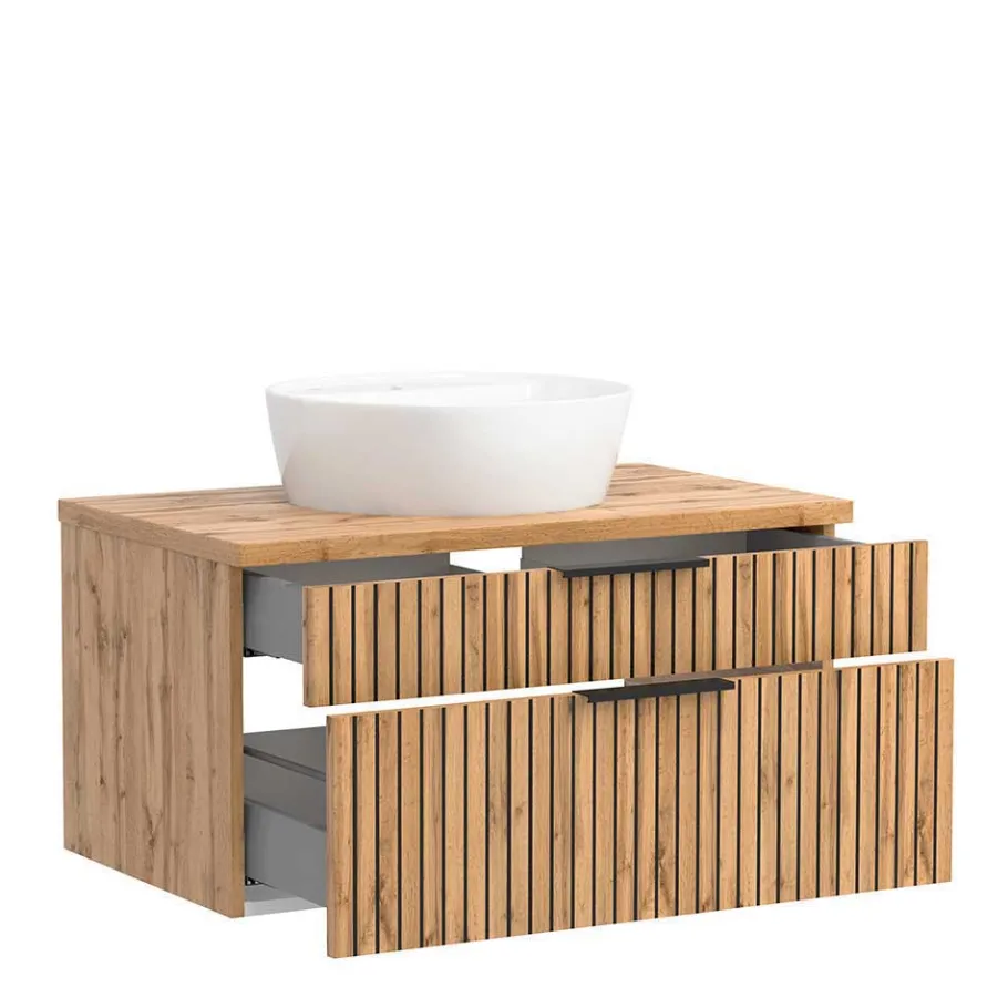 Clearance Wohnen Waschkonsole & Spiegelschrank & Unterschrank - Crystoga II (dreiteilig)