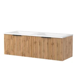 Sale Wohnen Waschkonsole Duo & Lichtspiegel & Schrank - Crystoga (vierteilig)