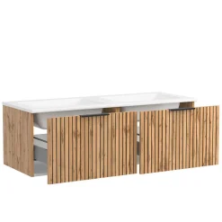 Sale Wohnen Waschkonsole Duo & Lichtspiegel & Schrank - Crystoga (vierteilig)