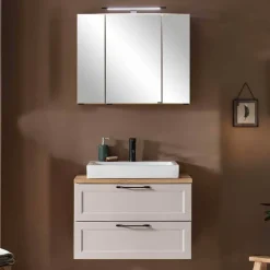 Sale Wohnen Waschkonsole und Spiegelschrank Set - Trioto (zweiteilig)