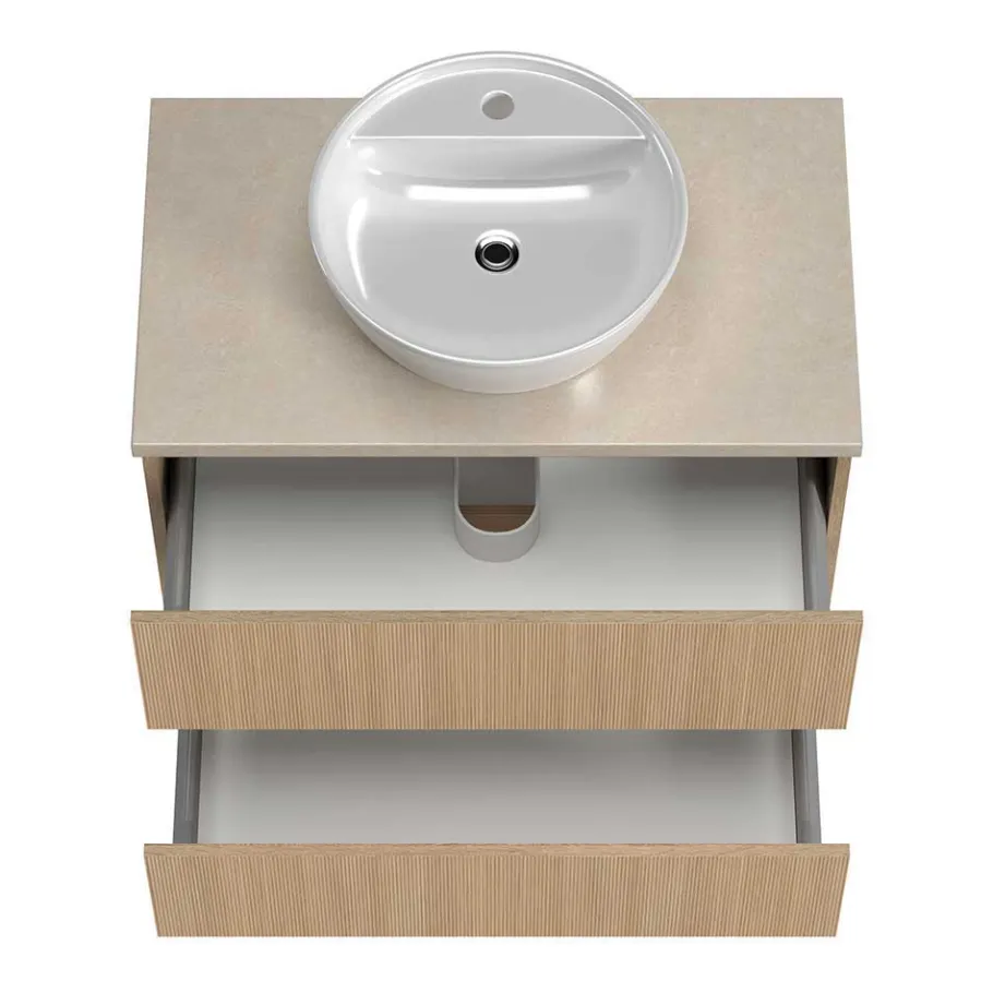 New Wohnen Waschkonsole und Spiegelschrank Set - Vibulam (zweiteilig)