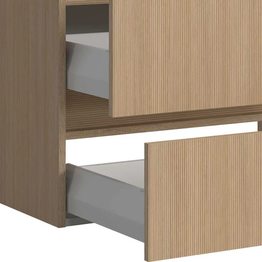 New Wohnen Waschkonsole und Spiegelschrank Set - Vibulam (zweiteilig)