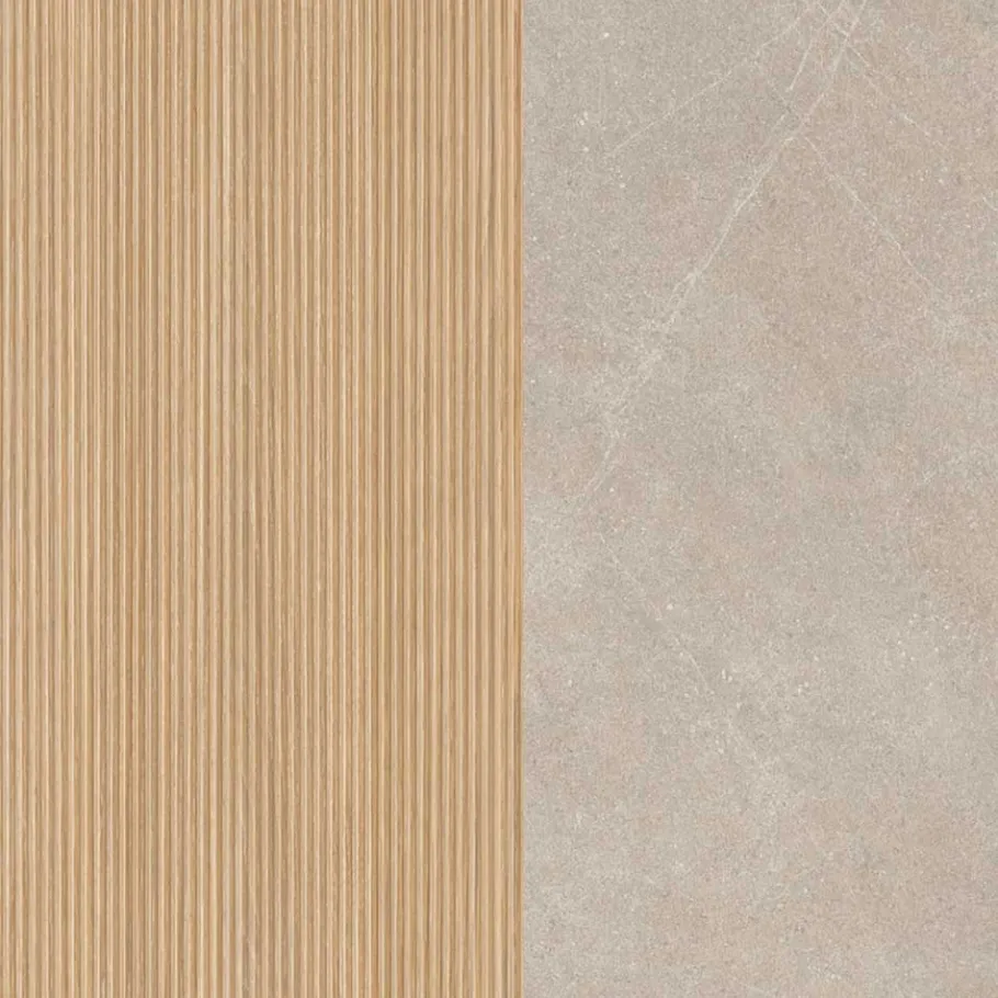 New Wohnen Waschkonsole und Spiegelschrank Set - Vibulam (zweiteilig)