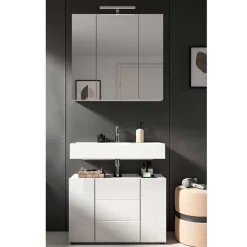 Clearance Wohnen Waschplatz & Spiegelschrank Set - Vitablos (zweiteilig)