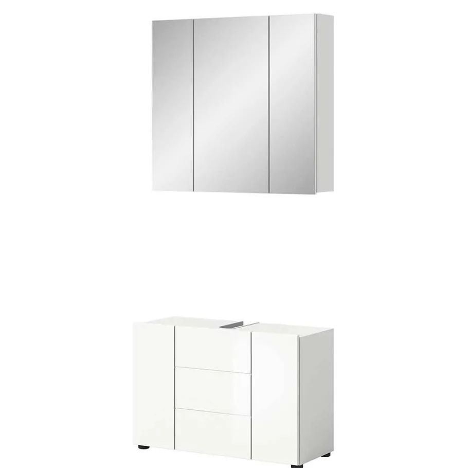 Clearance Wohnen Waschplatz & Spiegelschrank Set - Vitablos (zweiteilig)