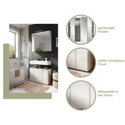 Clearance Wohnen Waschplatz & Spiegelschrank Set - Vitablos (zweiteilig)
