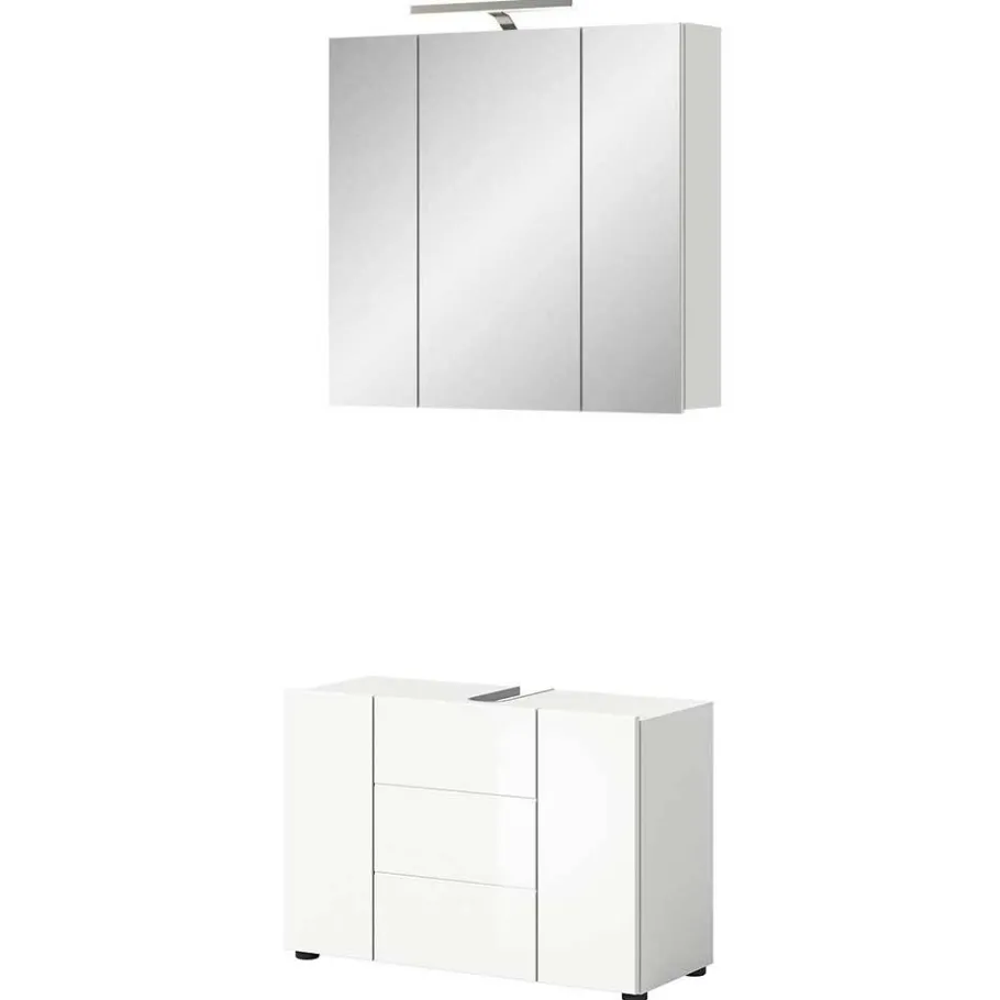 Clearance Wohnen Waschplatz & Spiegelschrank Set - Vitablos (zweiteilig)